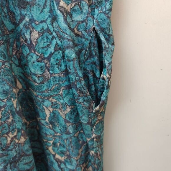 Peruvian Connection Delphi Dress Size Medium/Large Blue Green - Picture 7 of 10